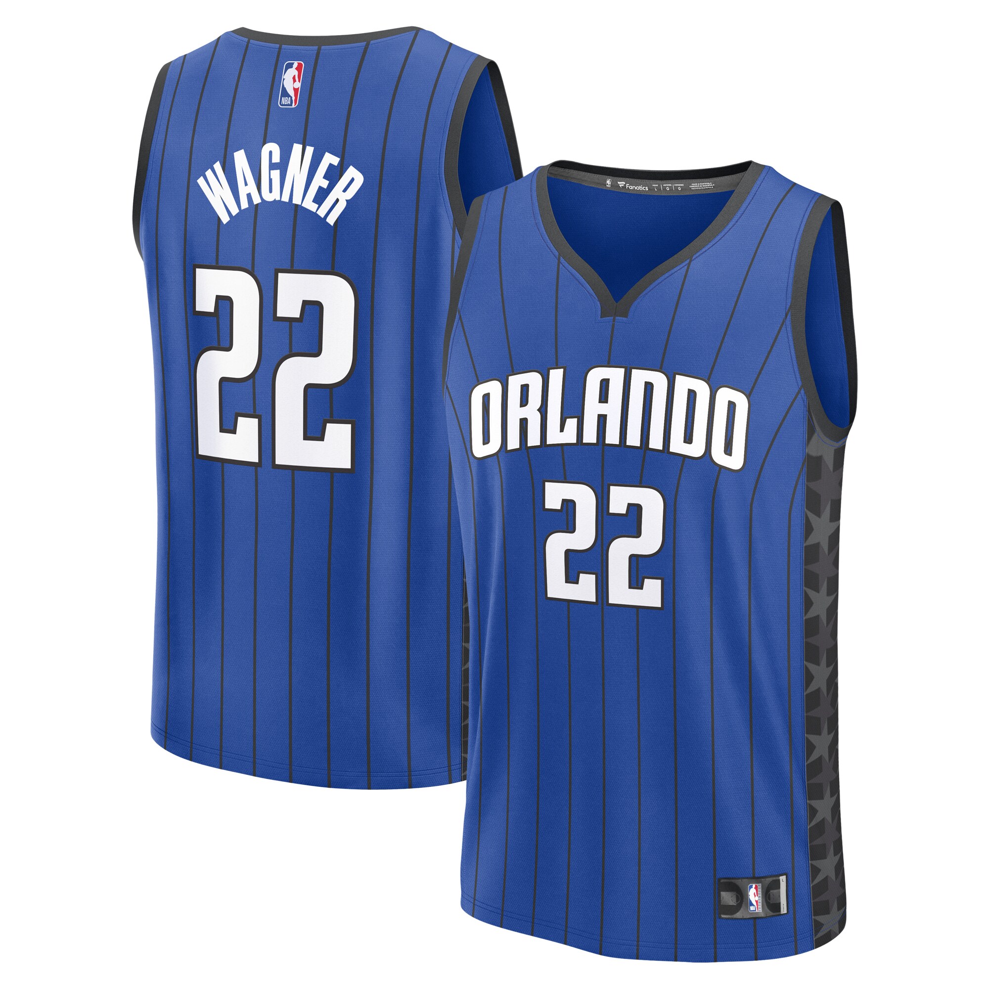 Franz Wagner Orlando Magic Fanatics Youth Fast Break Replica Player Jersey - Statement Edition - Blue