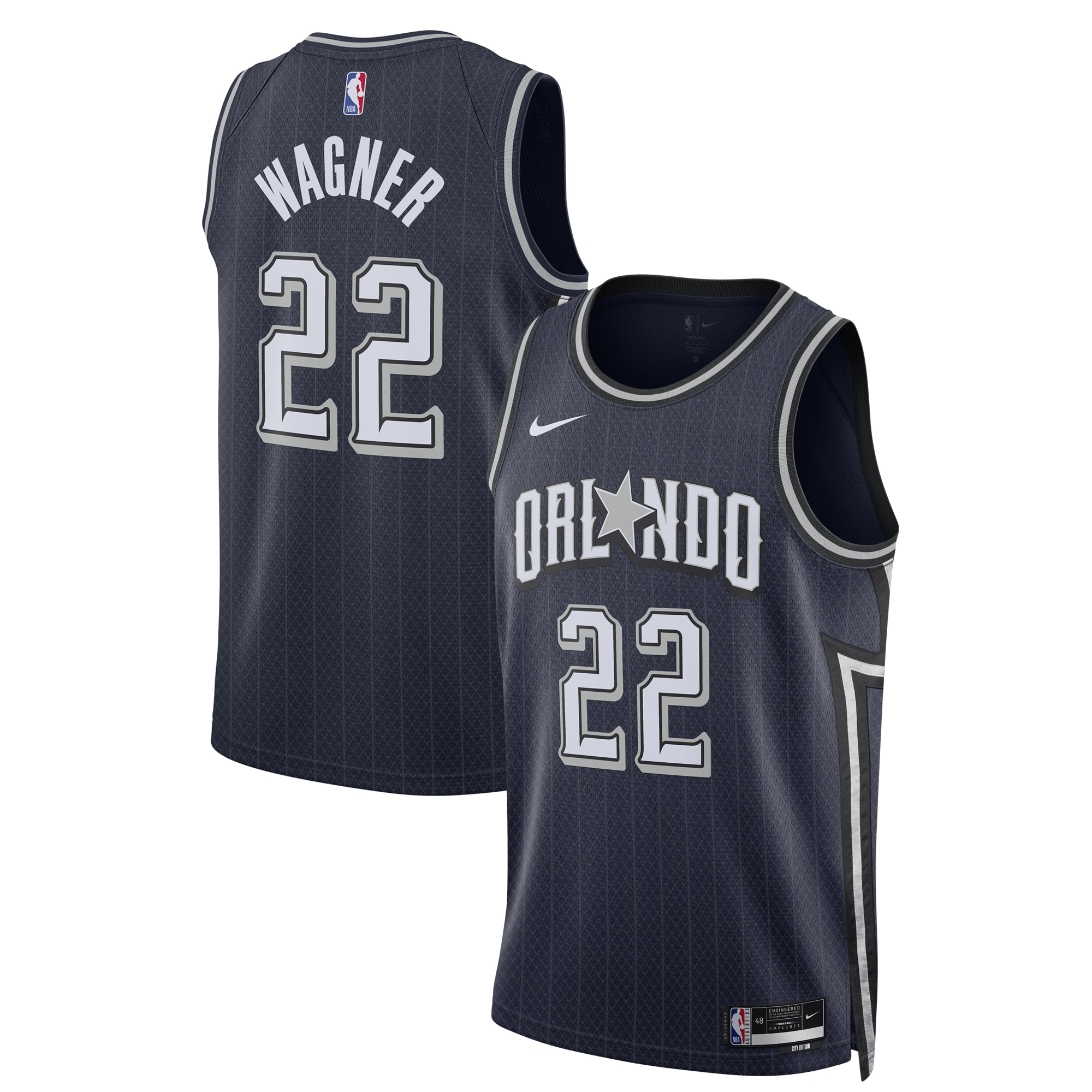 Franz Wagner Orlando Magic Unisex 2023\/24 Swingman Jersey - Navy - City Edition