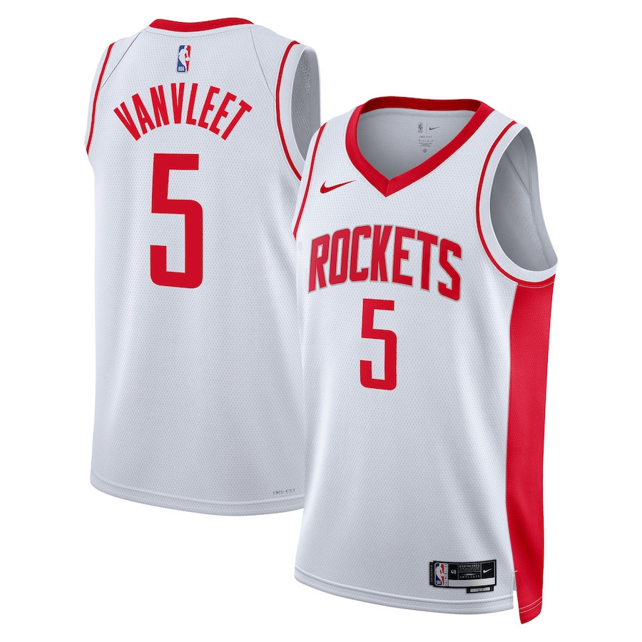 Fred VanVleet 5 Houston Rockets 2023/24 Association Edition Swingman Jersey - White