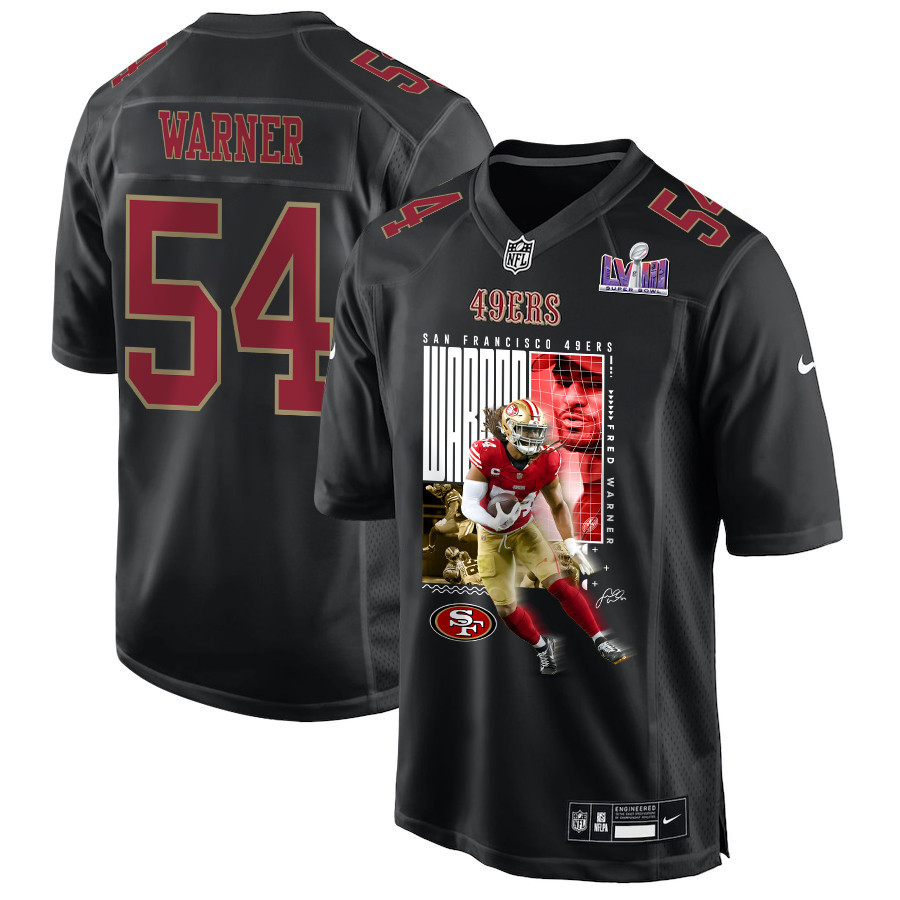 Fred Warner 54 San Francisco 49ers All-Pro Fred Fashion Game Men Jersey - Carbon Black