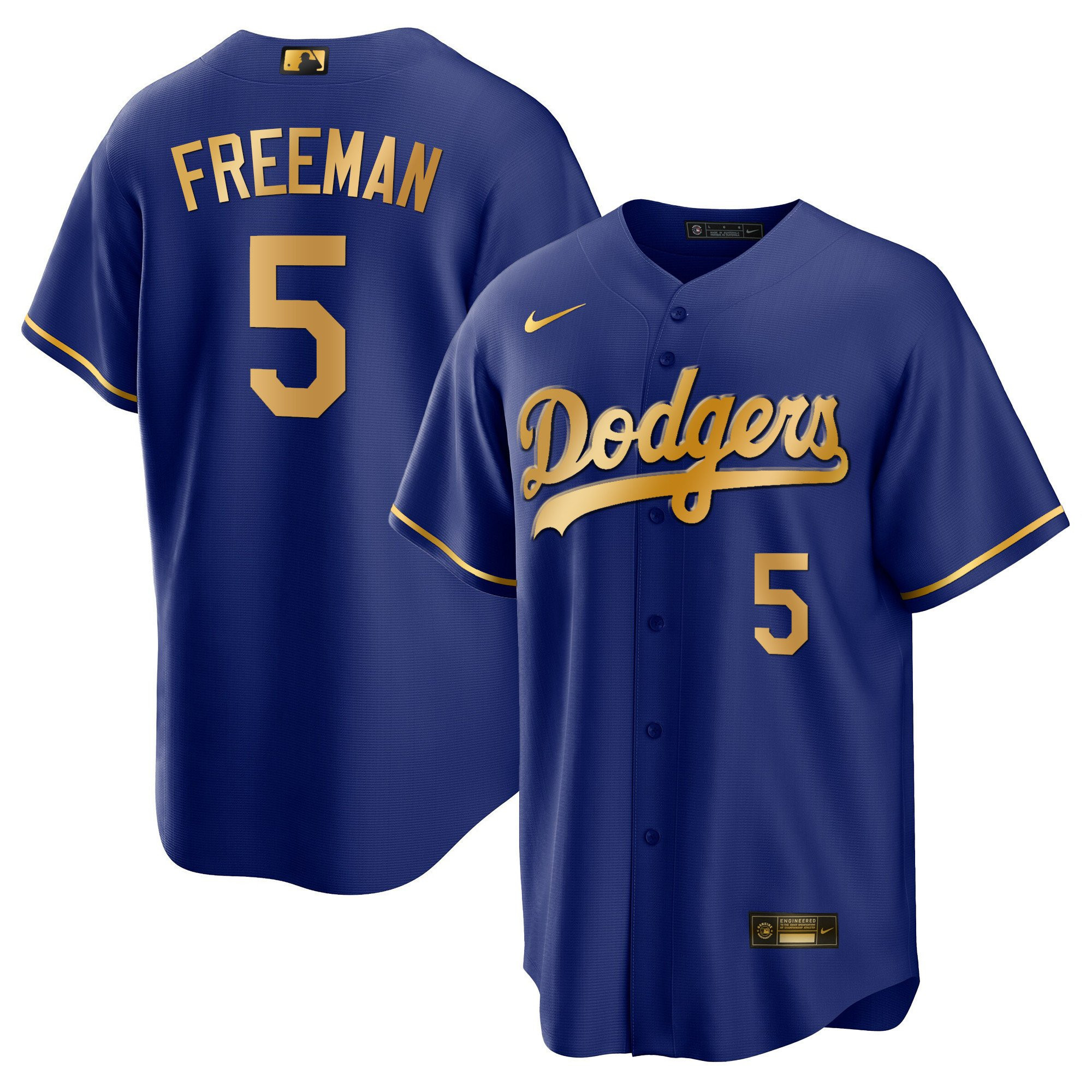 Freddie Freeman 5 Los Angeles Dodgers Baseball Men Jersey - Cool Royal Gold