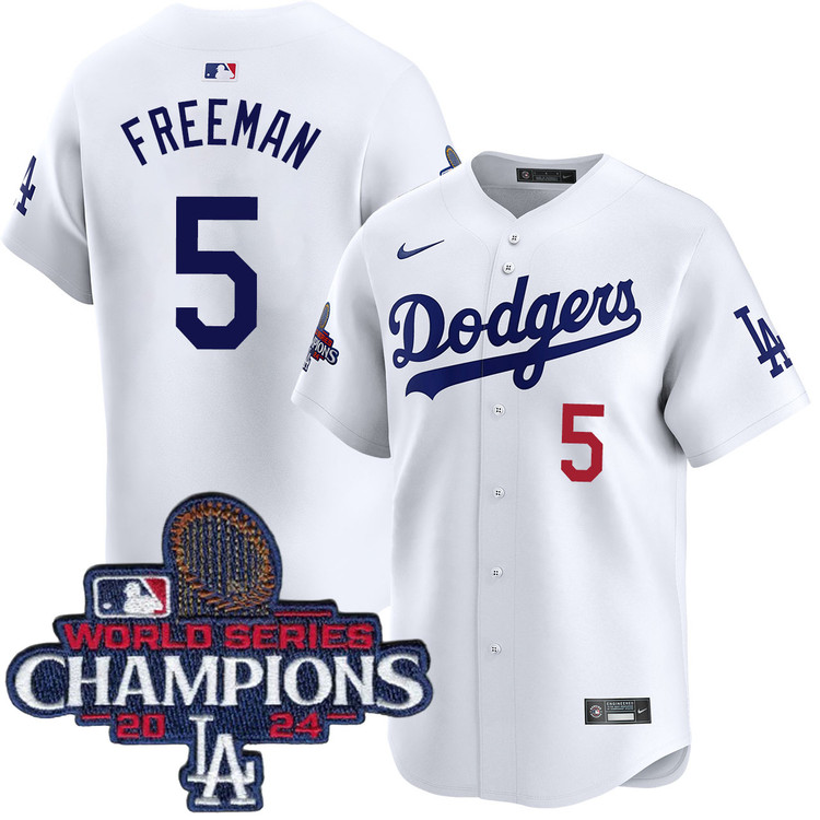Freddie Freeman Los Angeles Dodgers Home Limited World Series Champions Jersey