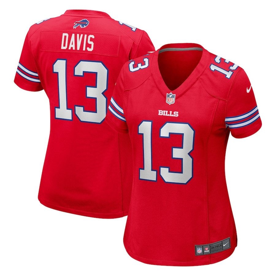 Gabe Davis 13 Buffalo Bills Women Game Jersey - Red