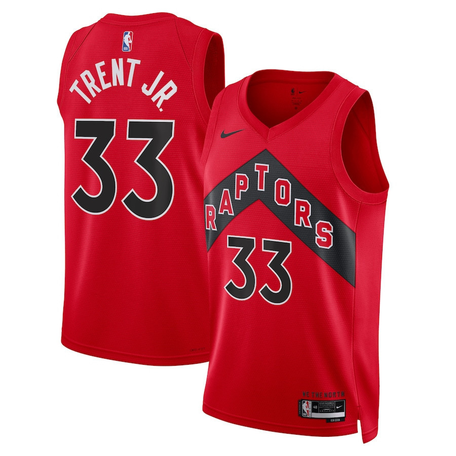 Gary Trent Jr. 33 Toronto Raptors Unisex Swingman Jersey - Icon Edition - Red