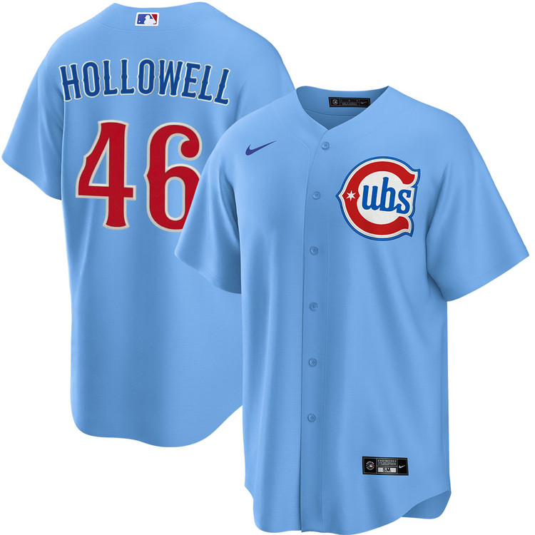 Gavin Hollowell Chicago Cubs Blues Alternate Jersey