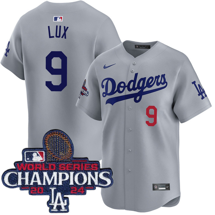Gavin Lux Los Angeles Dodgers Alternate Road Limited World Series Champions Jersey