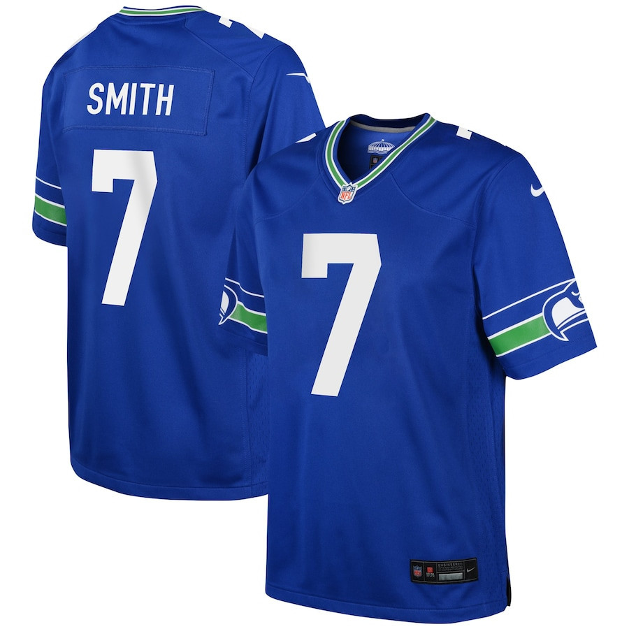 Geno Smith 7 Seattle Seahawks YOUTH Game Jersey - Royal
