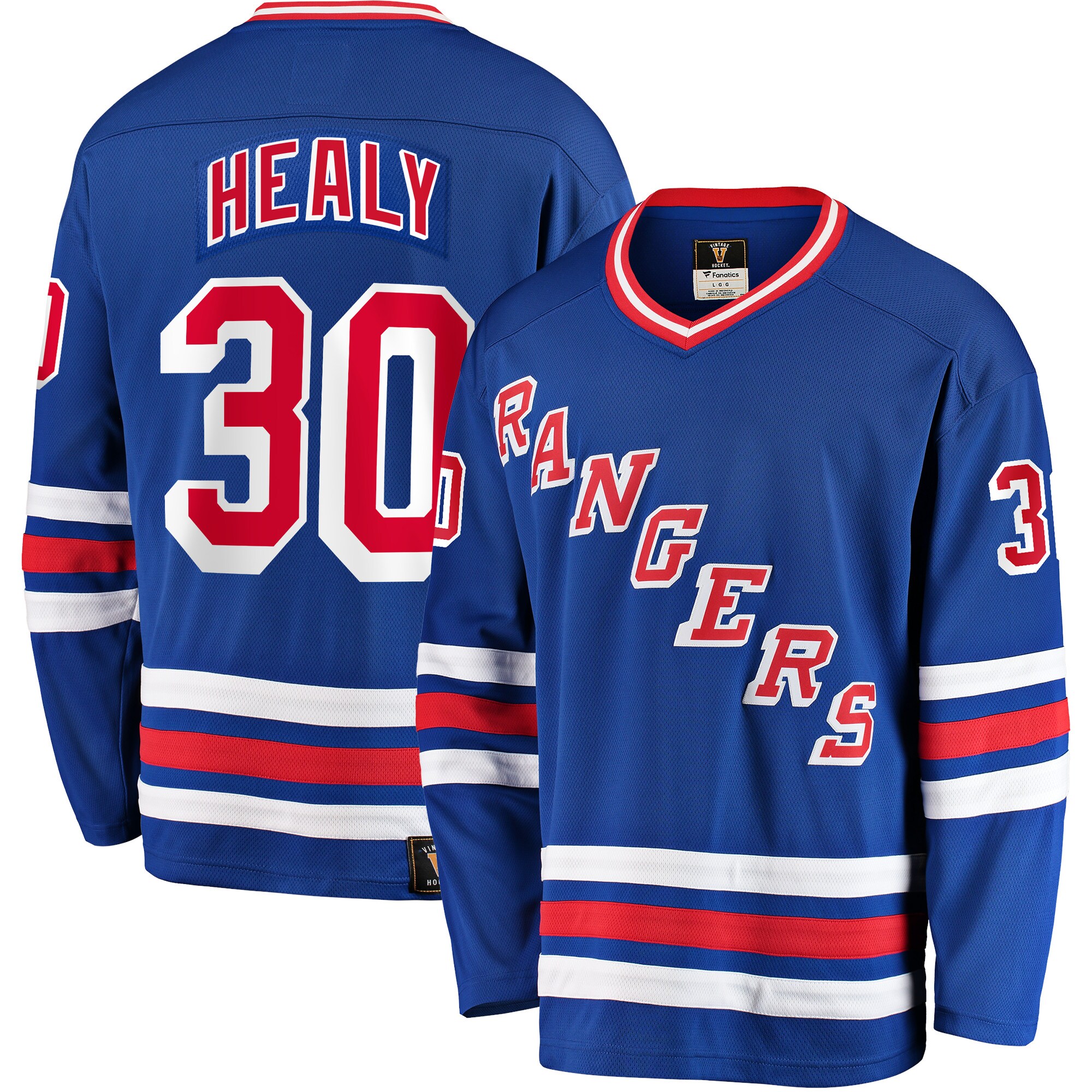 Glenn Healy New York Rangers Fanatics Premier Breakaway Retired Player Jersey - Blue