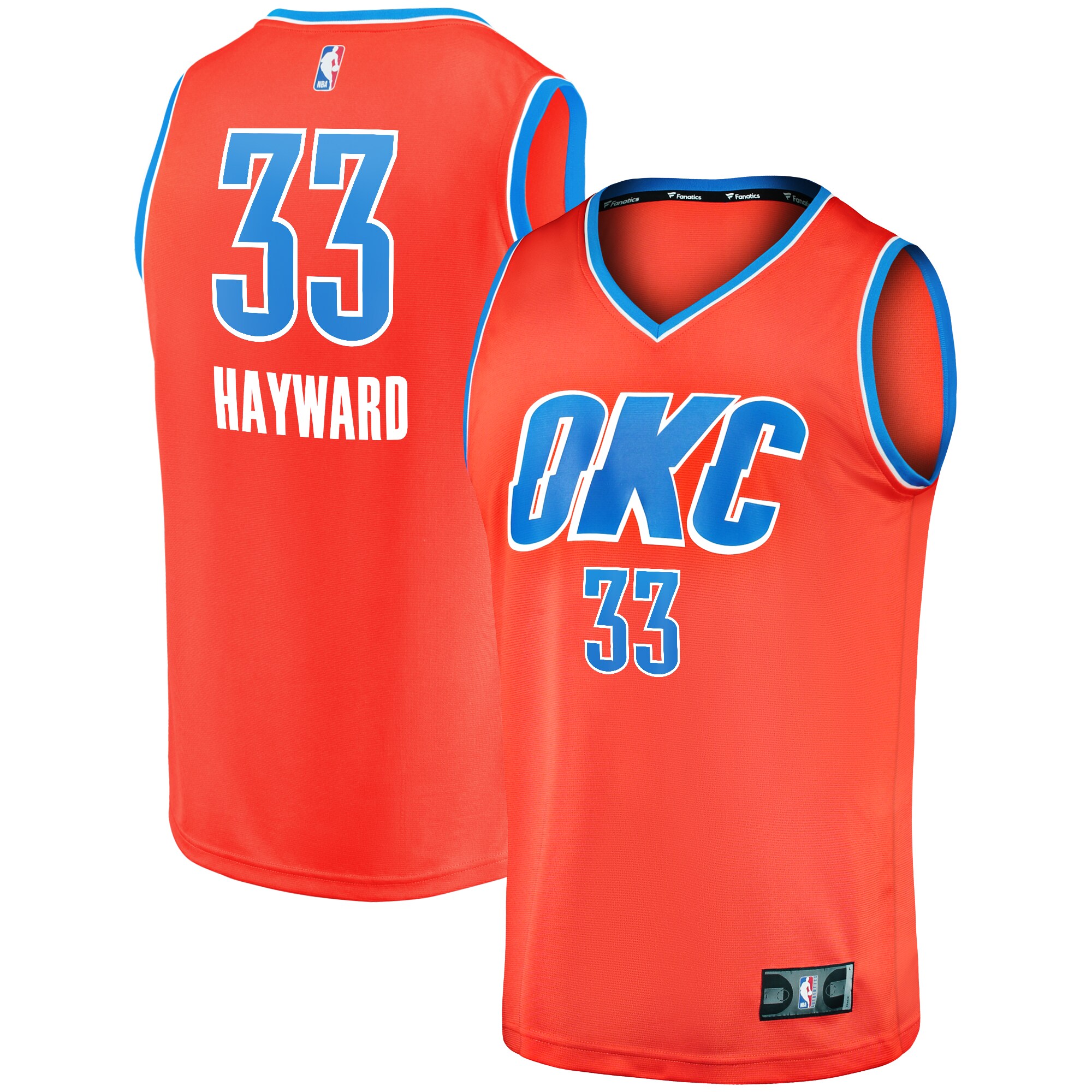 Gordon Hayward Oklahoma City Thunder Fanatics Youth Fast Break Replica Player Jersey - Statement Edition - Orange