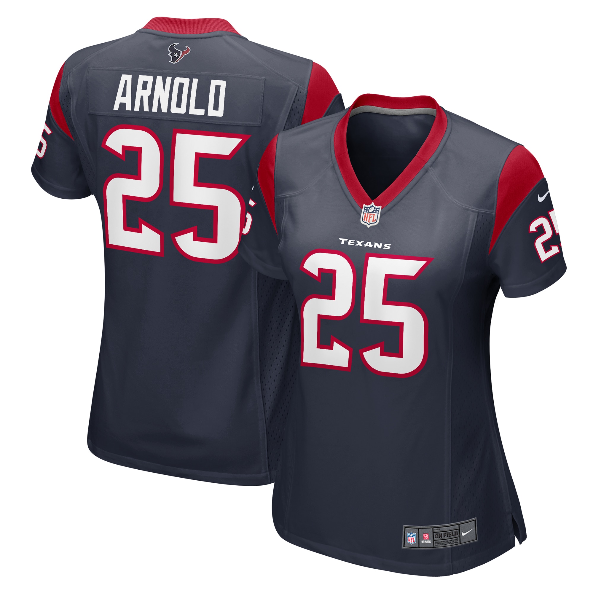 Grayland Arnold Houston Texans Women's Team Game Jersey - Navy