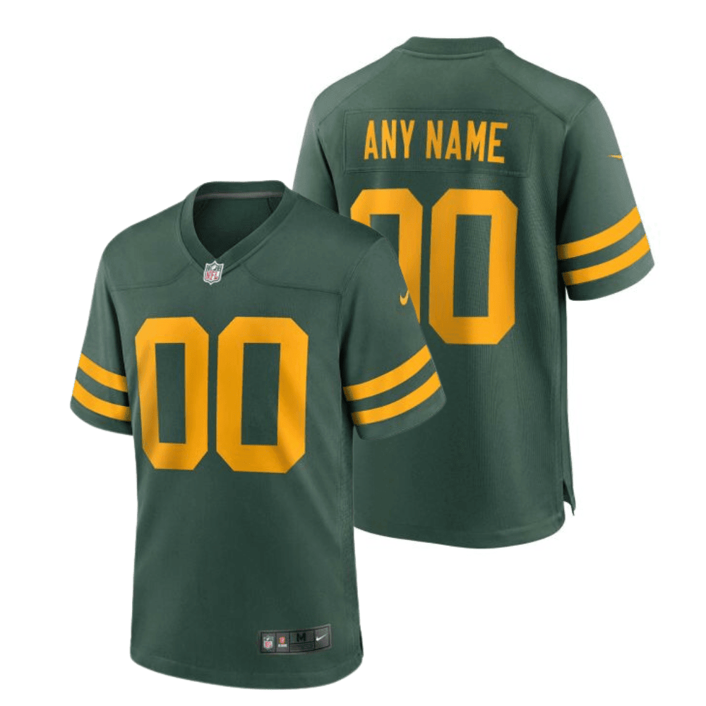 Green Bay Packers 50s Classic Custom YOUTH Game Jersey - Green & Gold