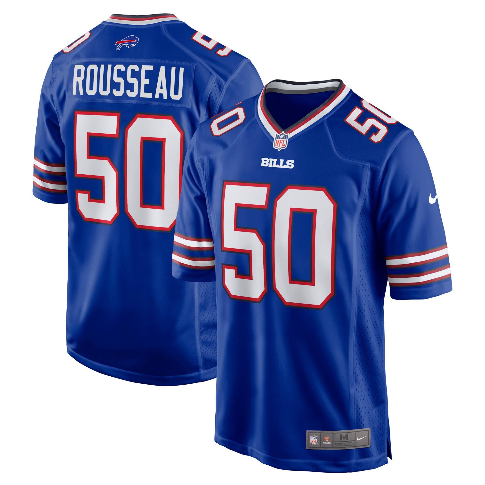 Gregory Rousseau Buffalo Bills Game Player Jersey - Royal