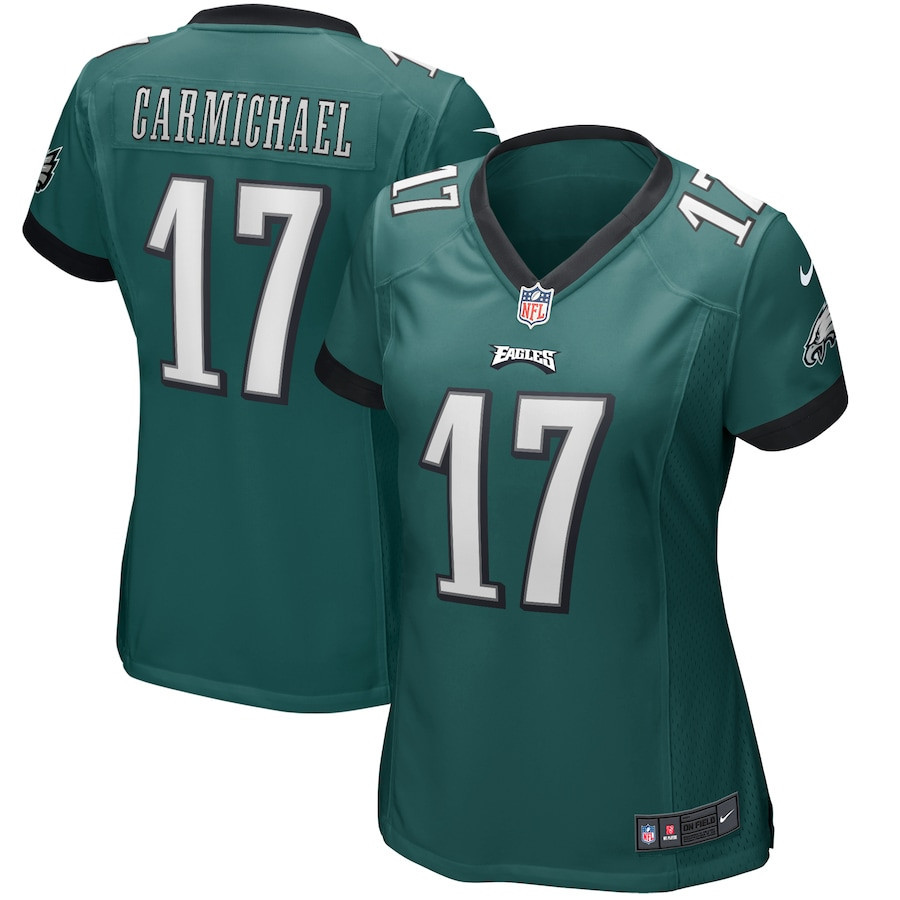 Harold Carmichael 17 Philadelphia Eagles Women Game Retired Jersey - Midnight Green