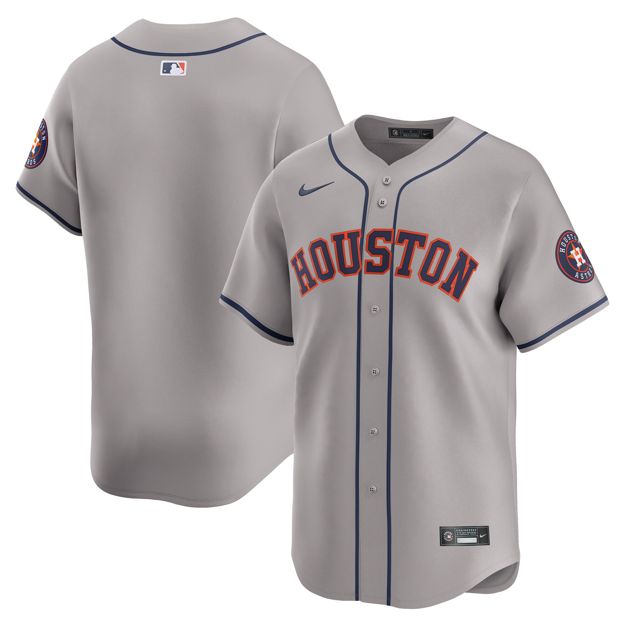 Houston Astros Away Limited Jersey - Gray
