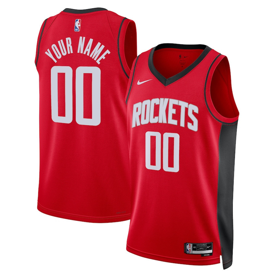 Houston Rockets 2023/24 Swingman Unisex Custom Jersey - Icon Edition - Red