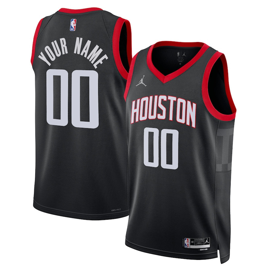 Houston Rockets 2023/24 Swingman Unisex Custom Jersey - Statement Edition - Black