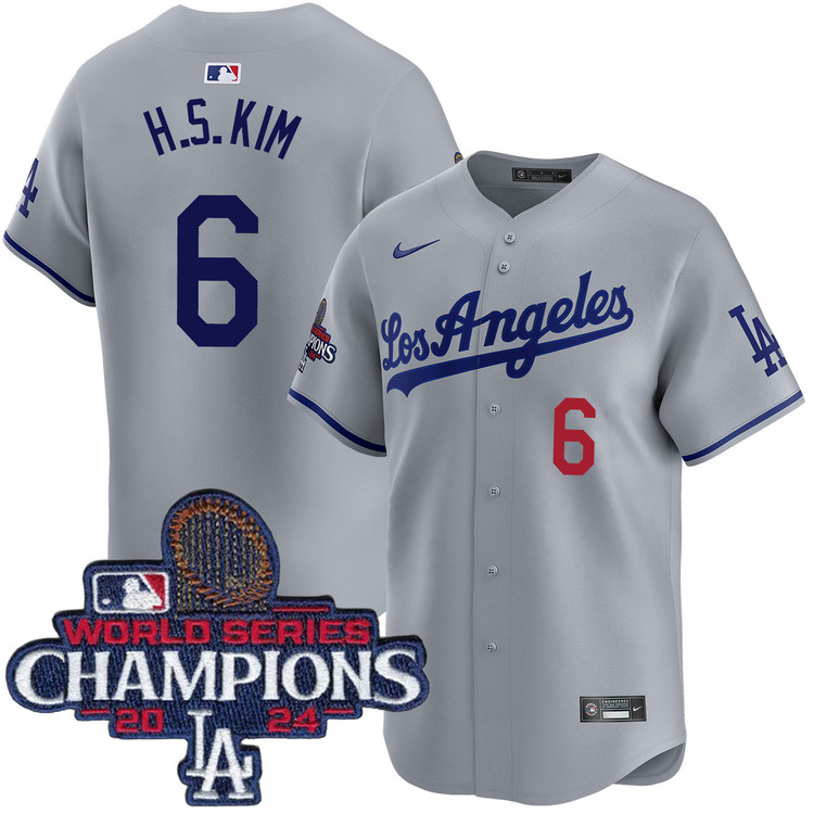Hyeseong Kim Los Angeles Dodgers Road Limited World Series Champions Jersey