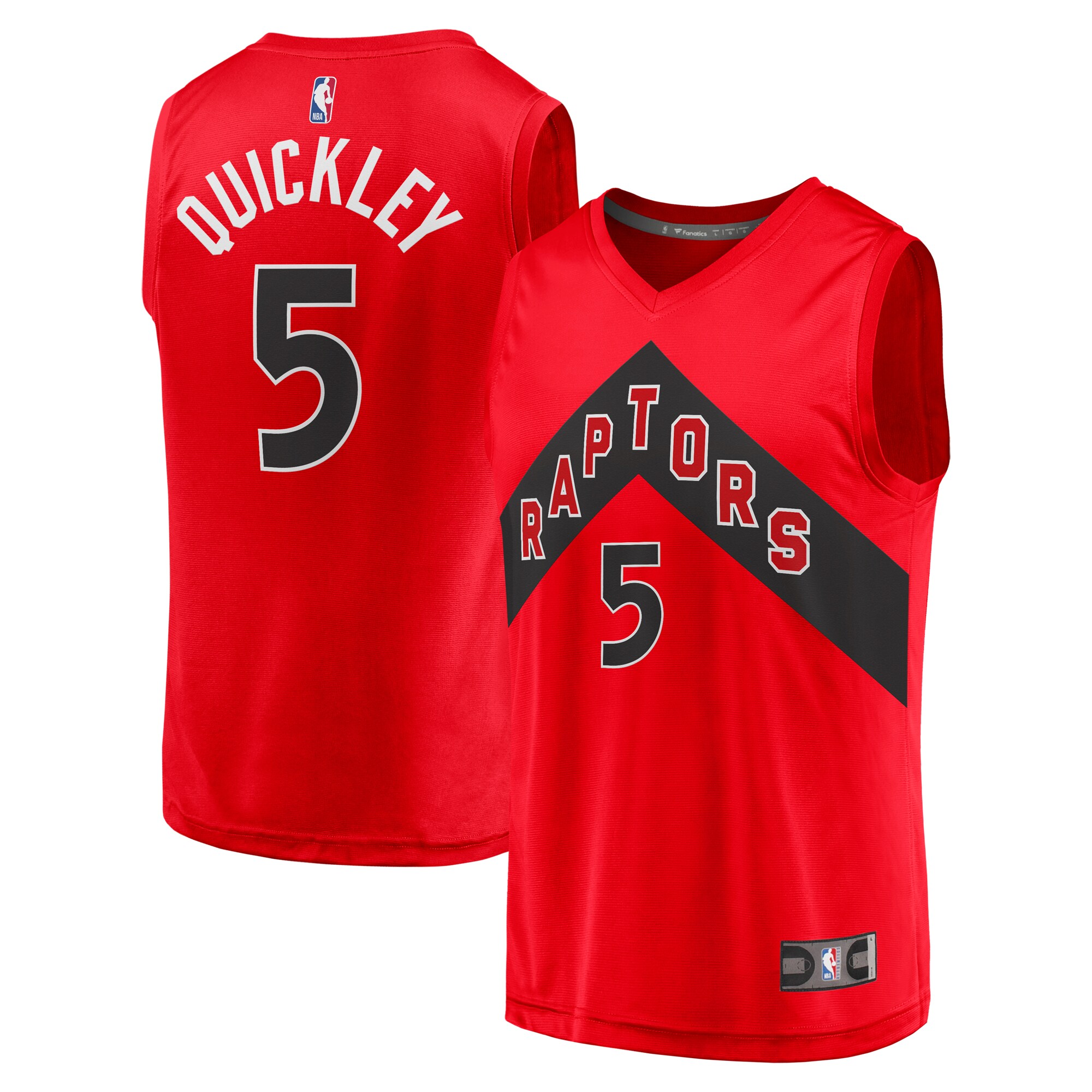 Immanuel Quickley Toronto Raptors Fanatics Youth Fast Break Player Jersey - Icon Edition - Red