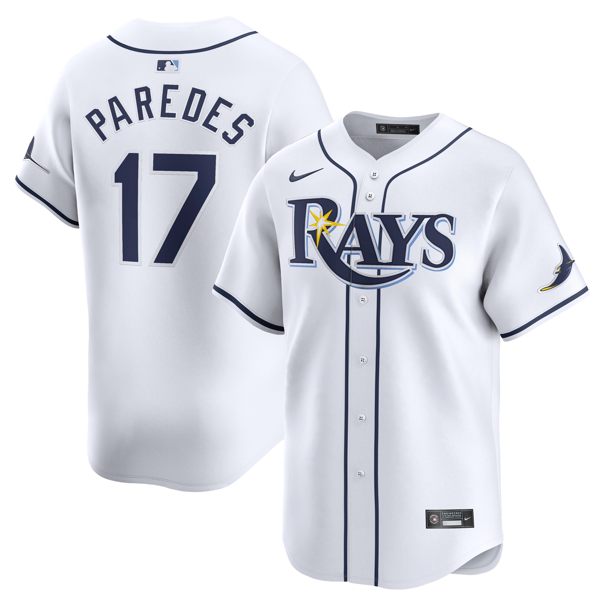 Isaac Paredes Tampa Bay Rays Home Limited Player Jersey - White