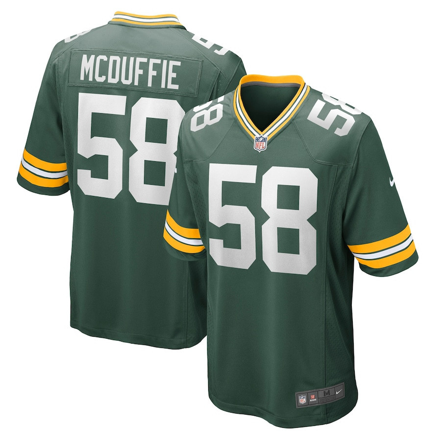 Isaiah McDuffie 58 Green Bay Packers Men Game Jersey - Green