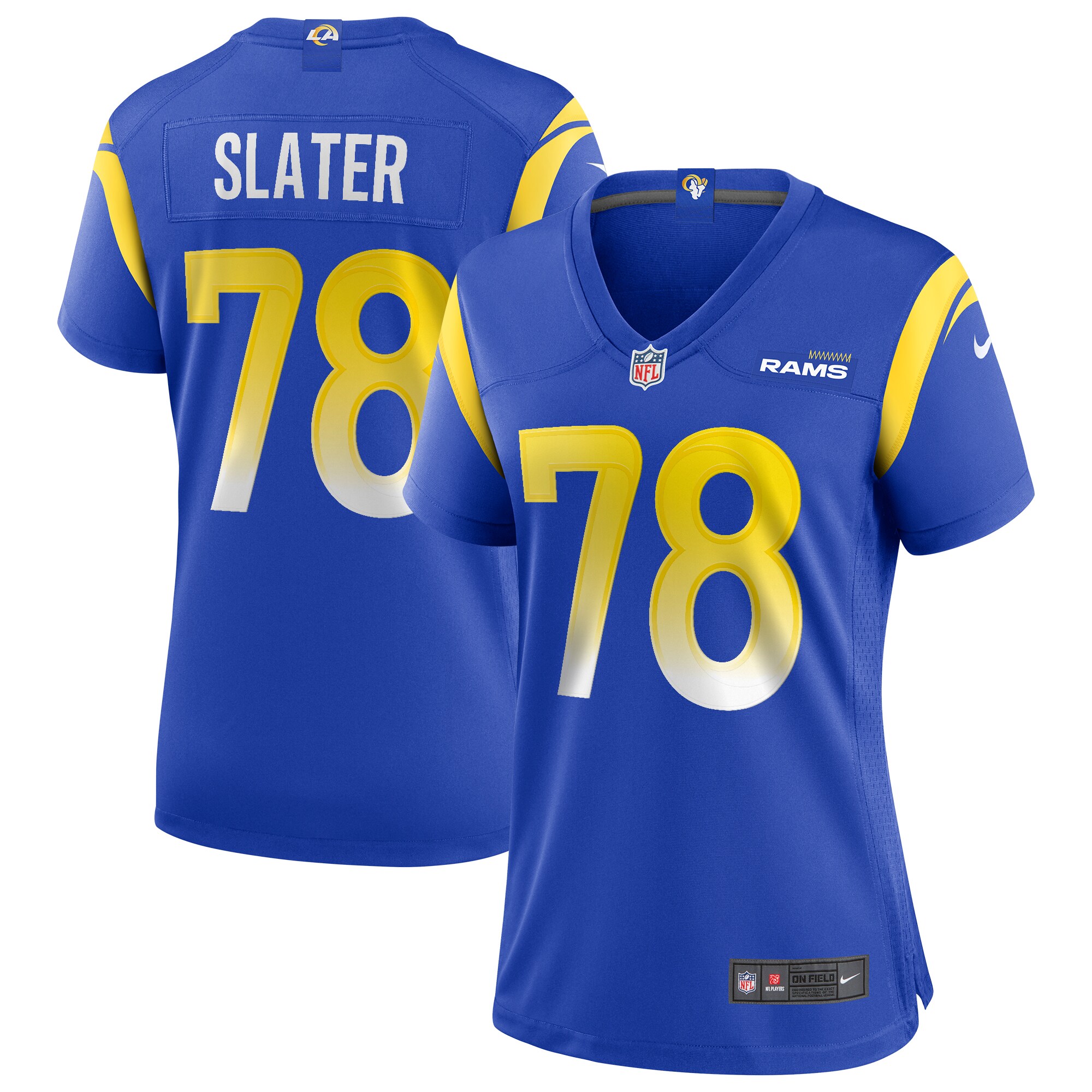 Jackie Slater Los Angeles Rams Women's Game Retired Player Jersey - Royal