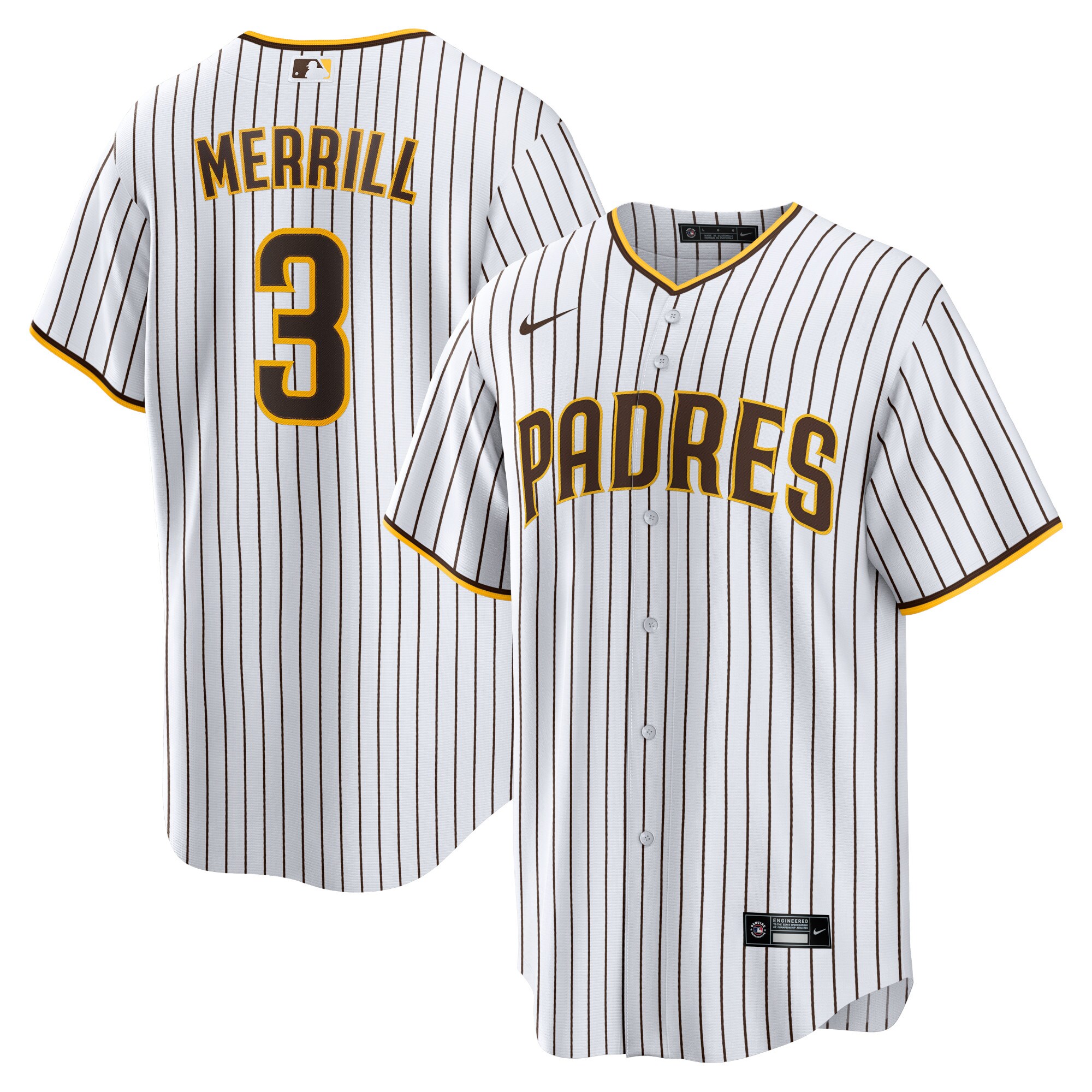 Jackson Merrill San Diego Padres Home Replica Jersey - White