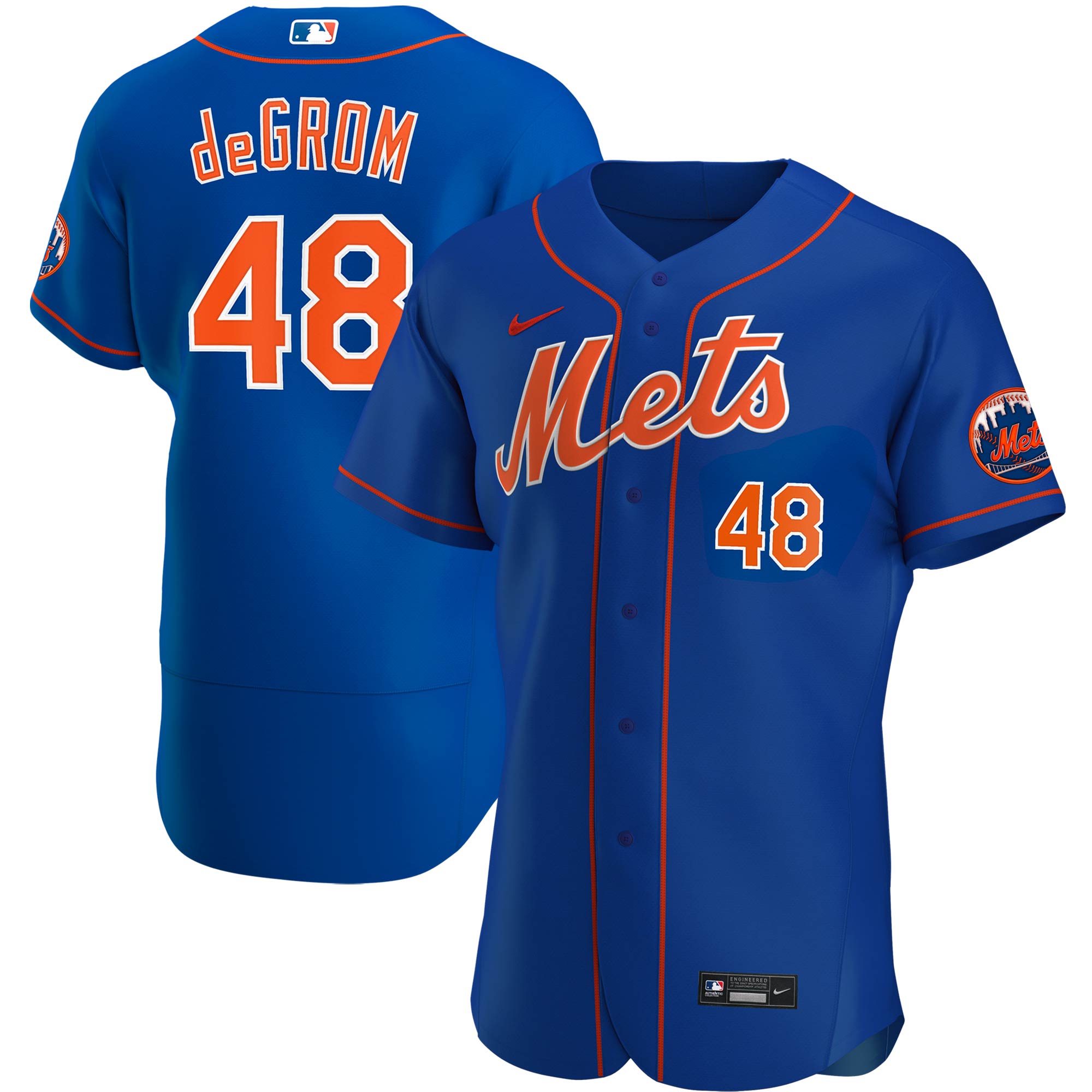 Jacob deGrom New York Mets Alternate Authentic Player Jersey - Royal