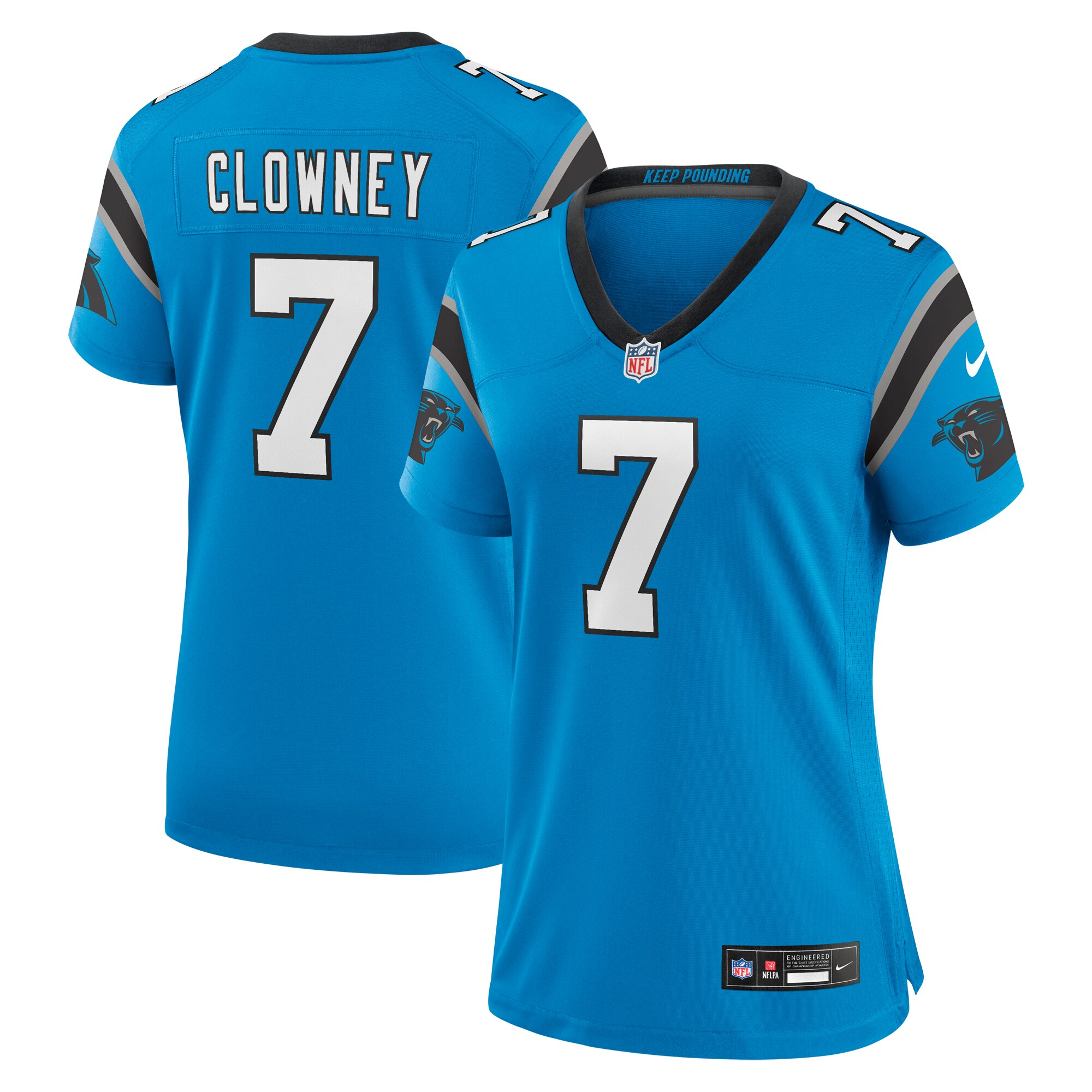 Jadeveon Clowney Carolina Panthers Women's Alternate Game Jersey - Blue