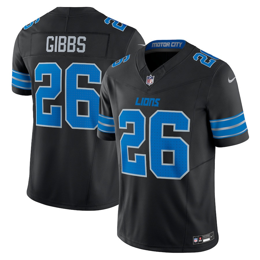 Jahmyr Gibbs 26 Detroit Lions 2nd Alternate Vapor F.U.S.E. Limited Jersey - Black