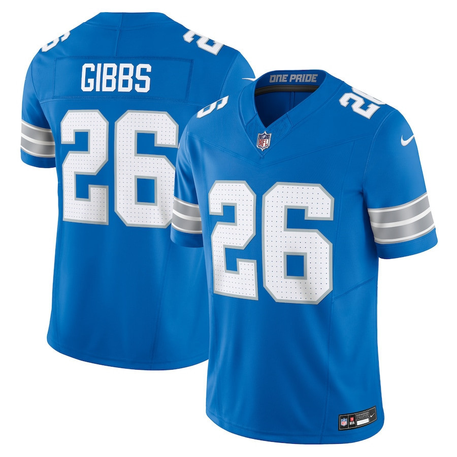 Jahmyr Gibbs 26 Detroit Lions Vapor F.U.S.E. Limited Jersey - Blue