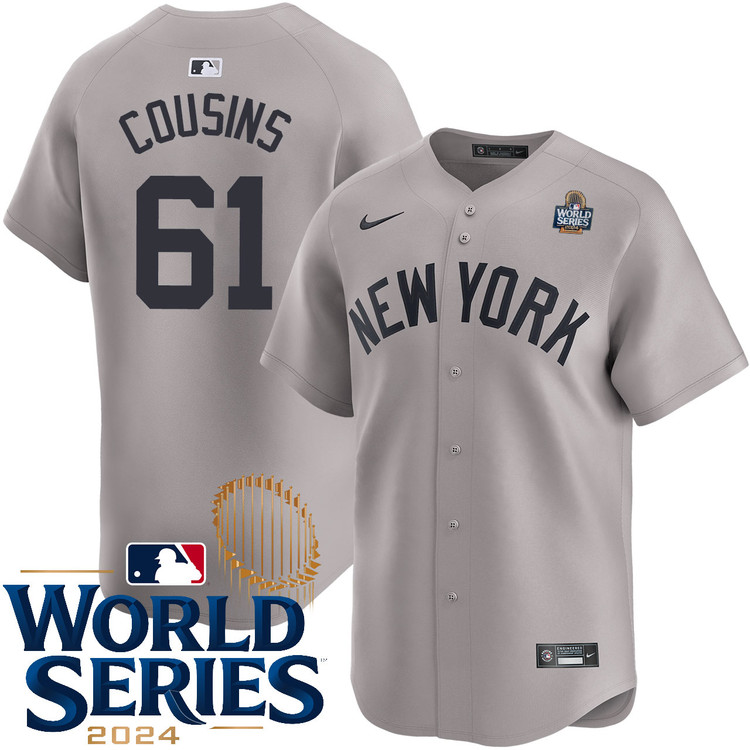 Jake Cousins New York Yankees Road Limited World Series Jersey