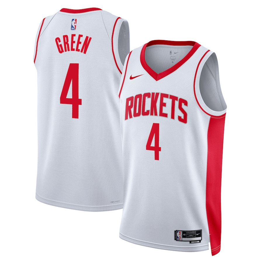 Jalen Green 4 Houston Rockets 2023/24 Association Edition Swingman Jersey - White