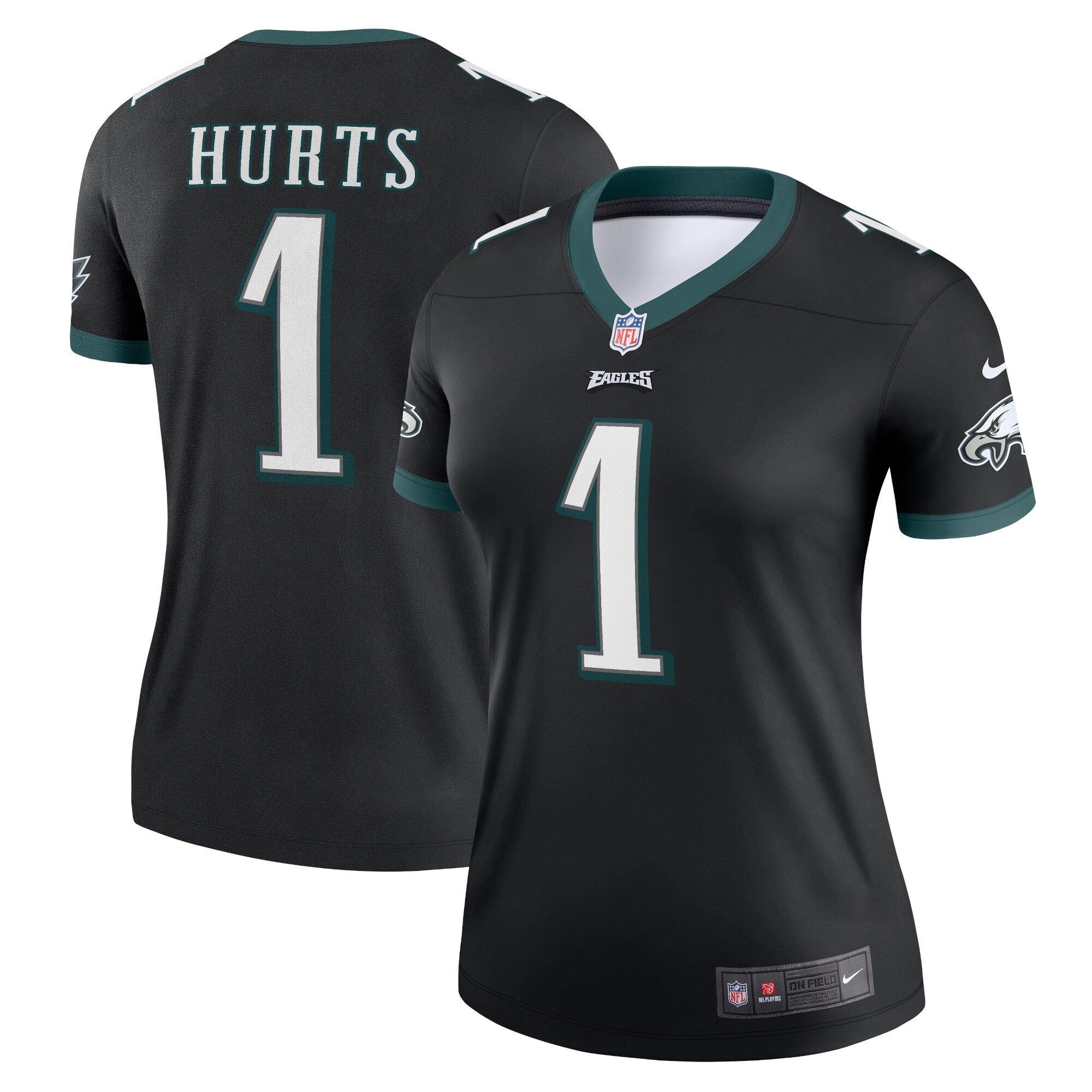 Jalen Hurts Philadelphia Eagles Women's Legend Jersey - Black