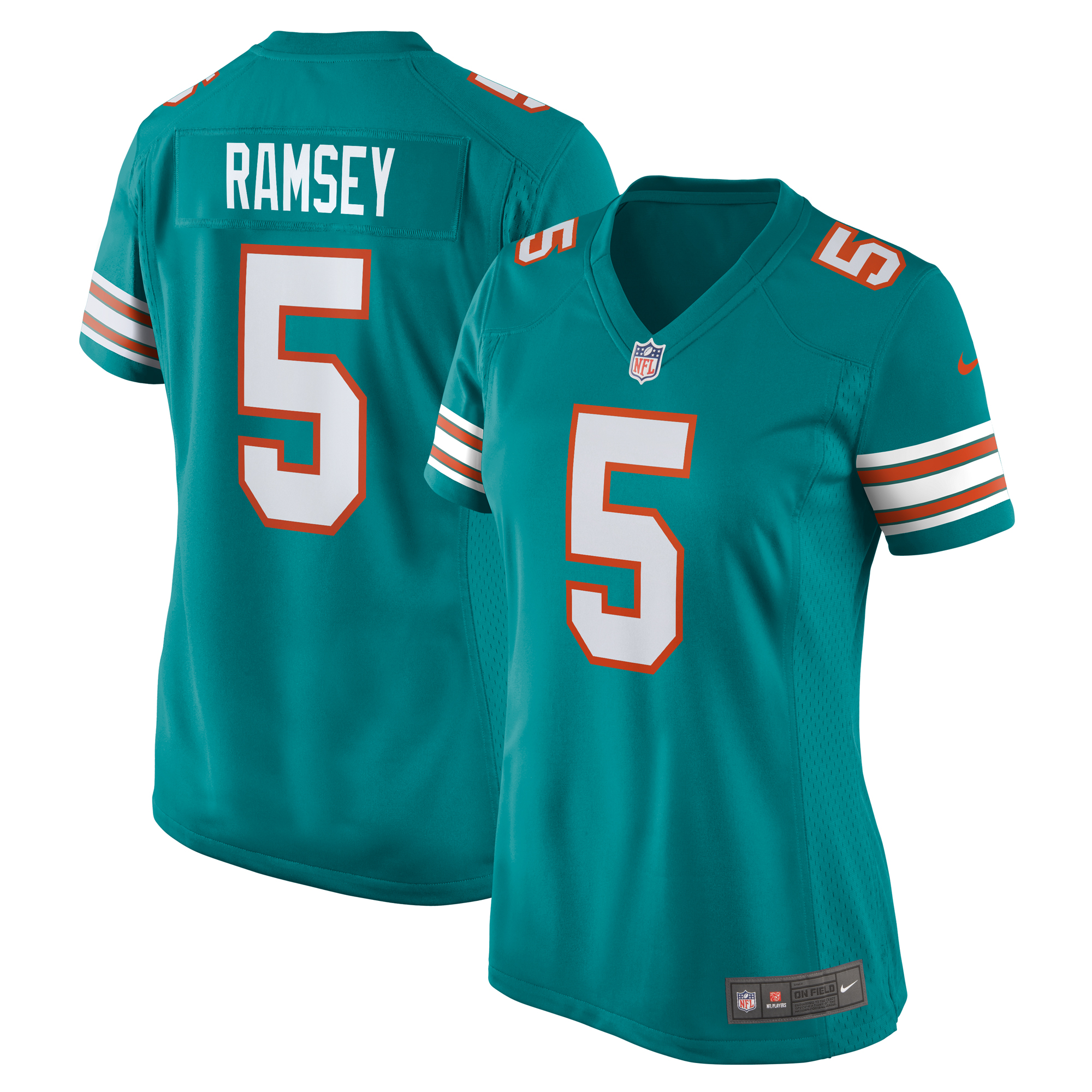 Jalen Ramsey Miami Dolphins Women's Alternate Game Jersey - Aqua