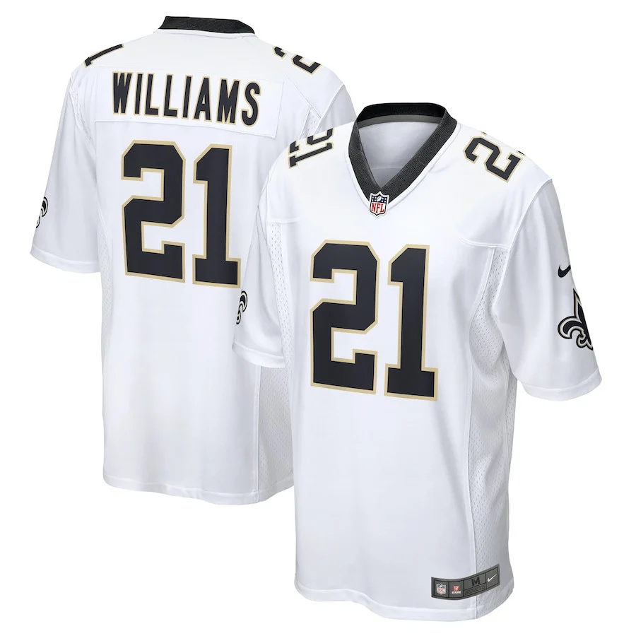 Jamaal Williams 21 New Orleans Saints Game Jersey - Men, White