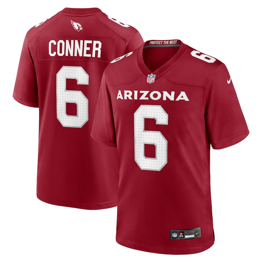 James Conner 6 Arizona Cardinals Men Home GameJersey - Cardinal