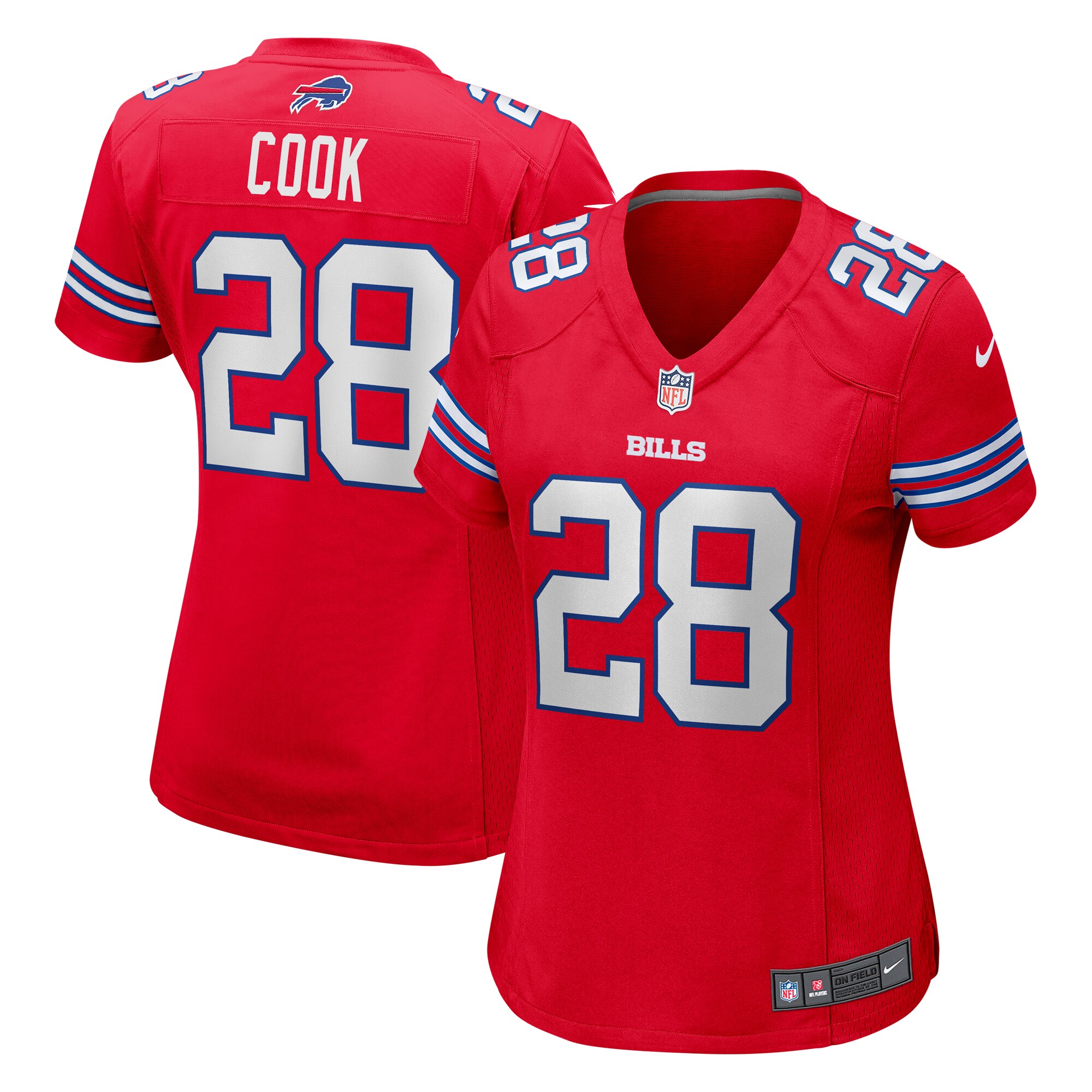James Cook Buffalo Bills Women's Player Jersey - Red