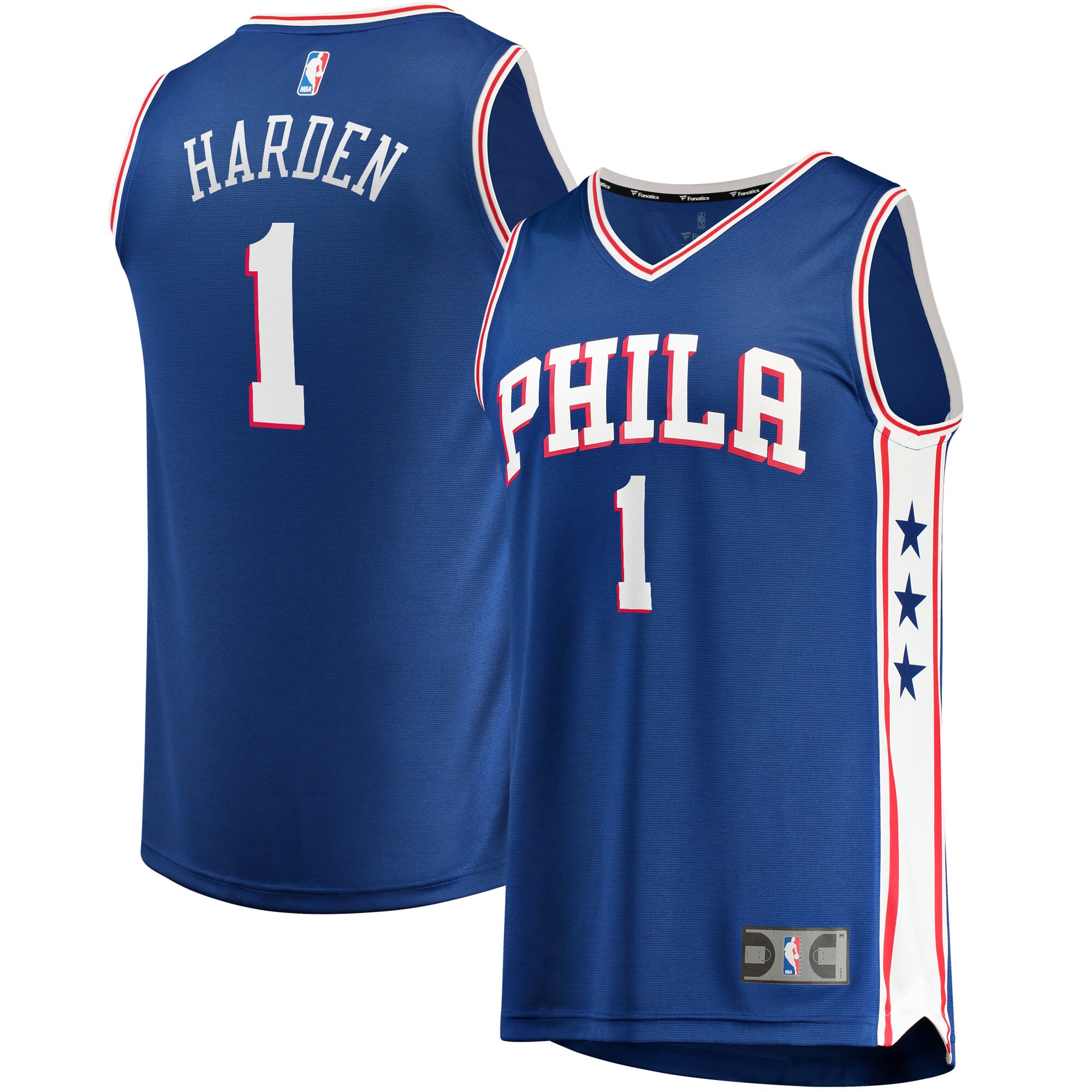 James Harden Philadelphia 76ers Fanatics Fast Break Replica Player Jersey Royal - Icon Edition