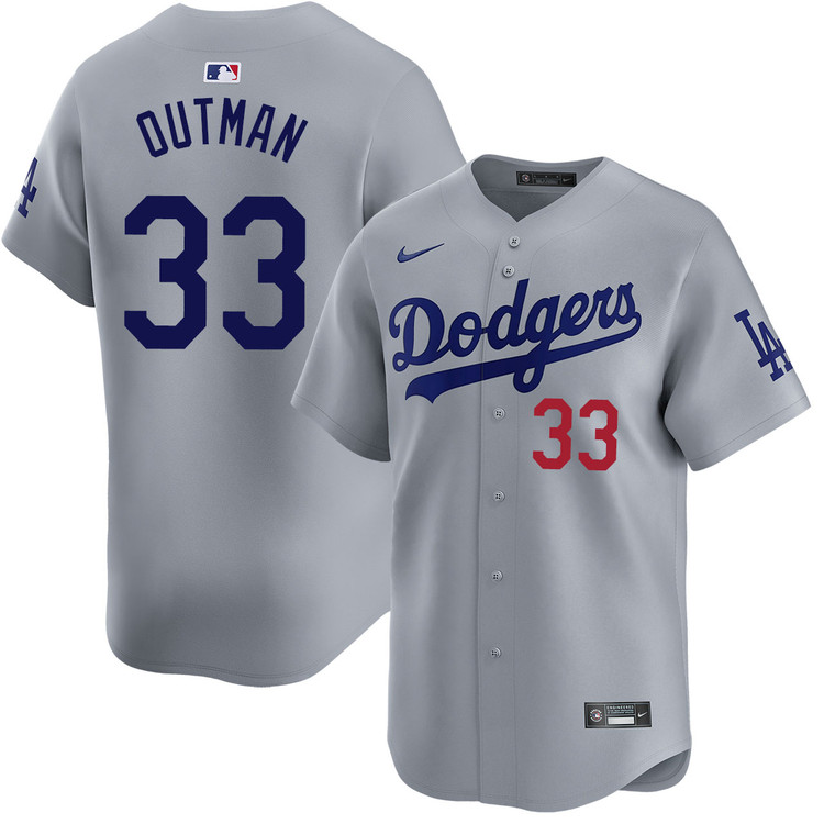 James Outman Los Angeles Dodgers Alternate Road Limited Jersey