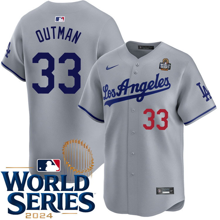 James Outman Los Angeles Dodgers Road Limited World Series Jersey