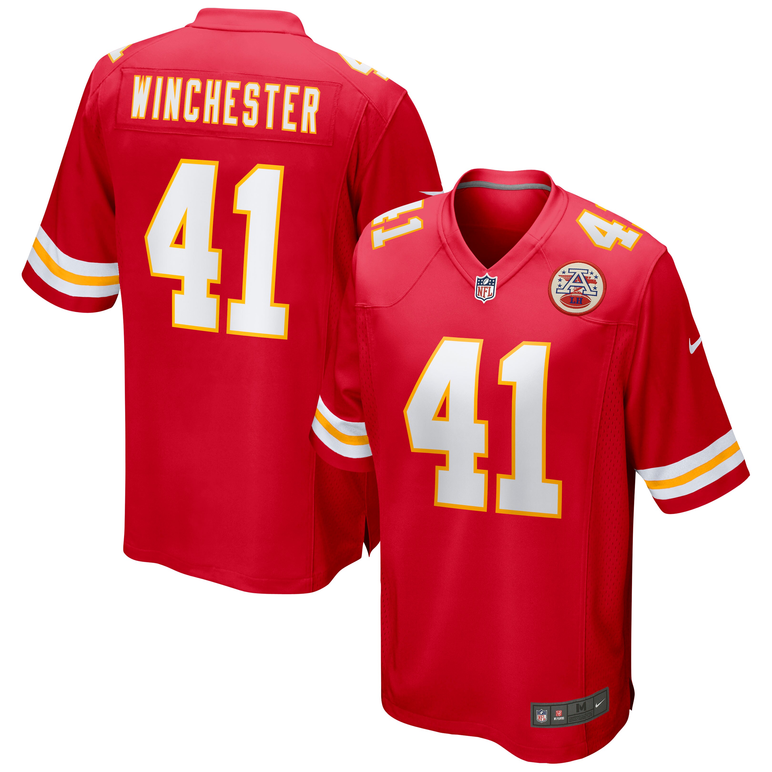 James Winchester Kansas City Chiefs Game Jersey - Red