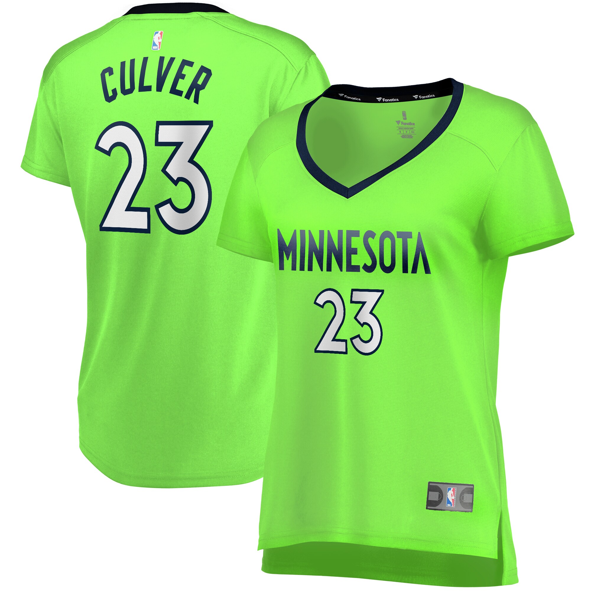 Jarrett Culver Minnesota Timberwolves Fanatics Women's Fast Break Replica Jersey Green - Statement Edition