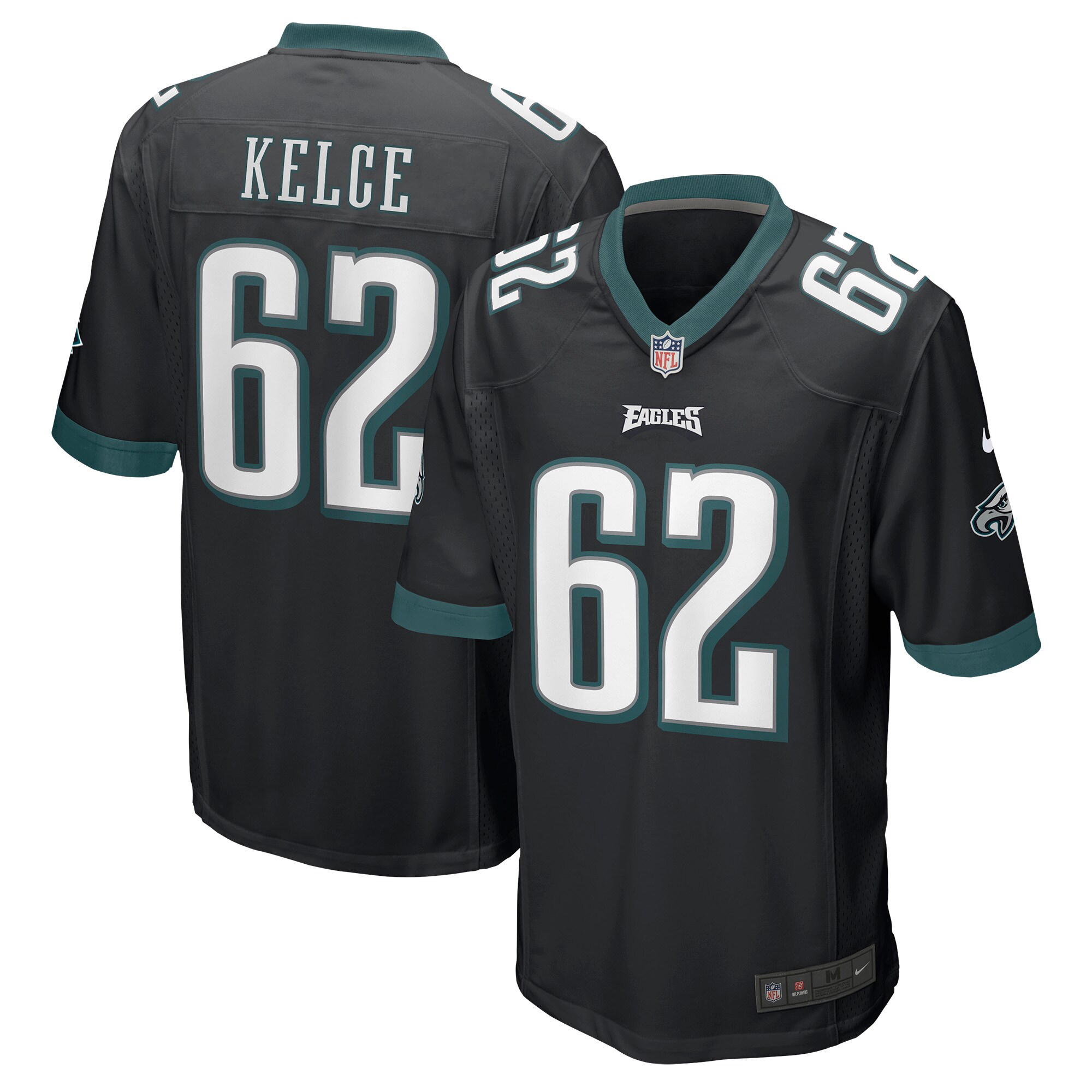 Jason Kelce Philadelphia Eagles Game Jersey - Black