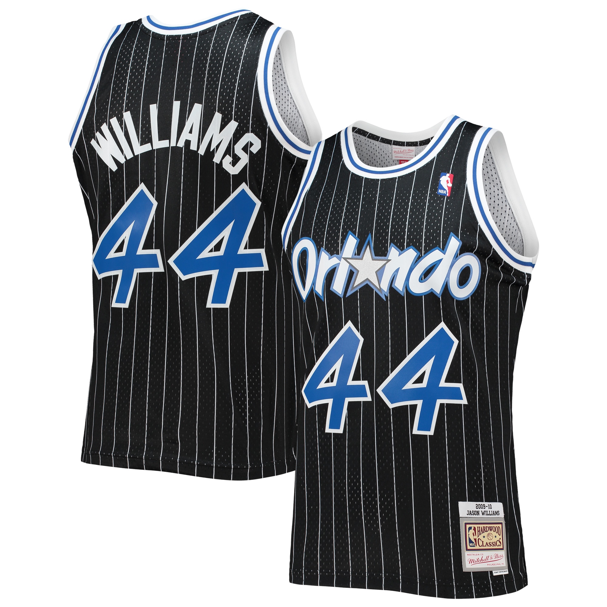 Jason Williams Orlando Magic Mitchell & Ness 2001\/02 Hardwood Classics Swingman Jersey - Black