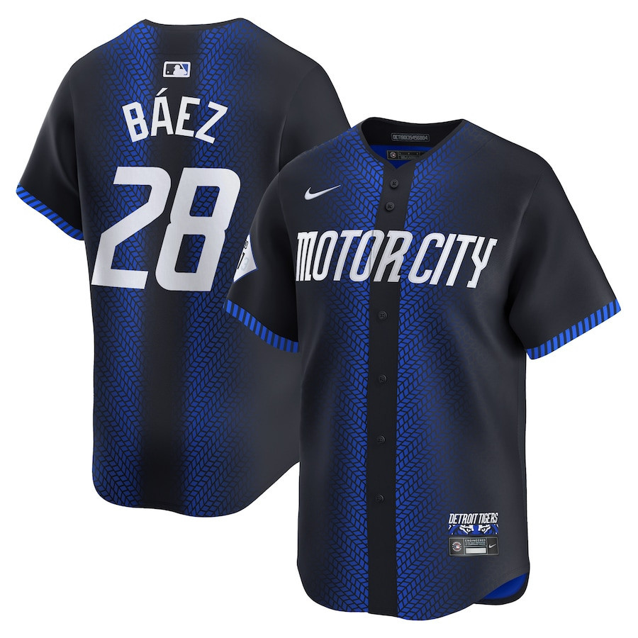 Javier Baez 28 Detroit Tigers 2024 City Connect Limited Men Jersey - Navy