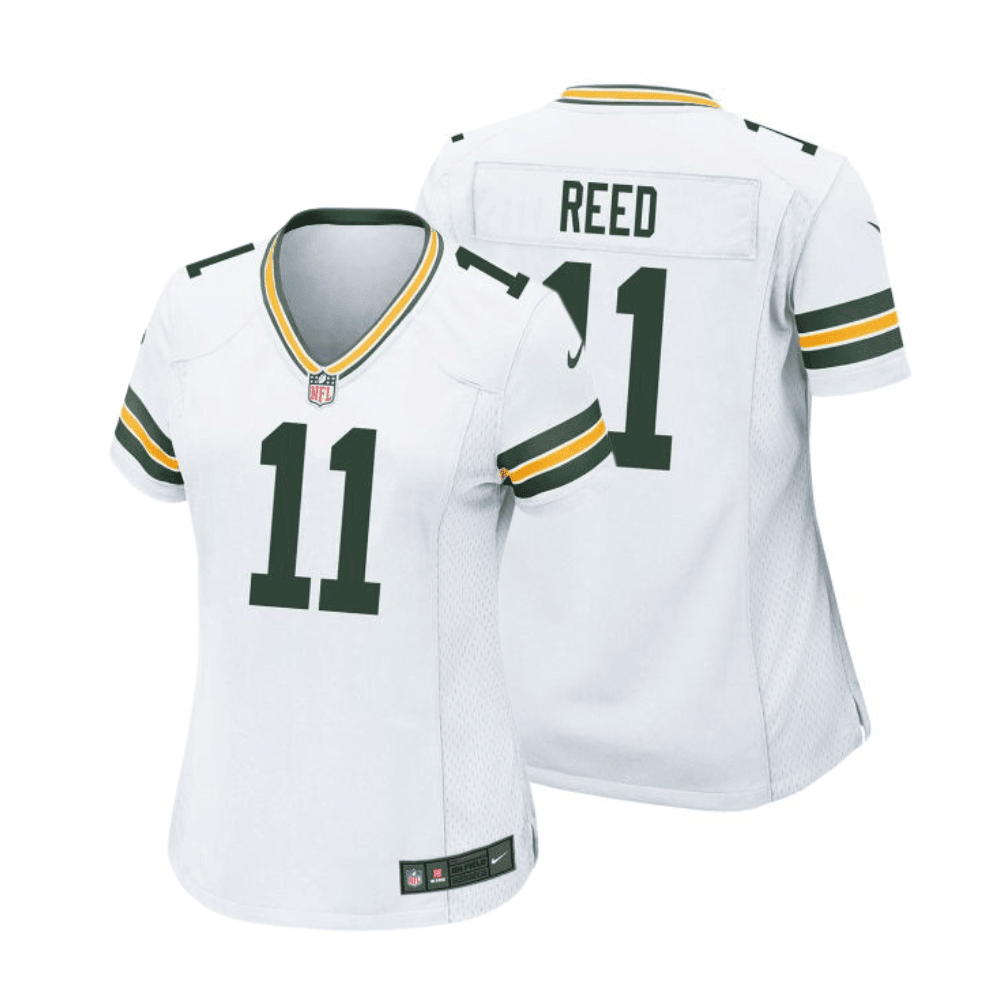 Jayden Reed 11 Green Bay Packers Women Away Game Jersey - White