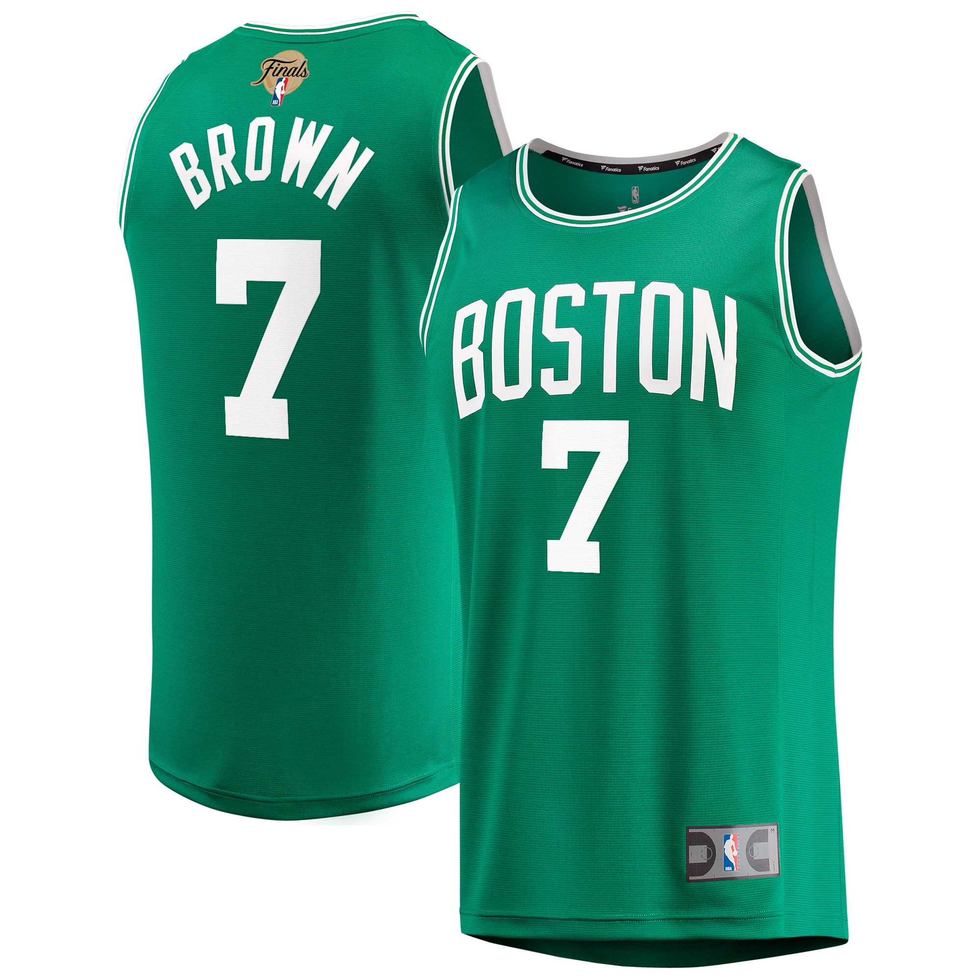 Jaylen Brown Boston Celtics Fanatics Youth 2024 NBA Finals Fast Break Replica Player Jersey - Icon Edition - Kelly Green