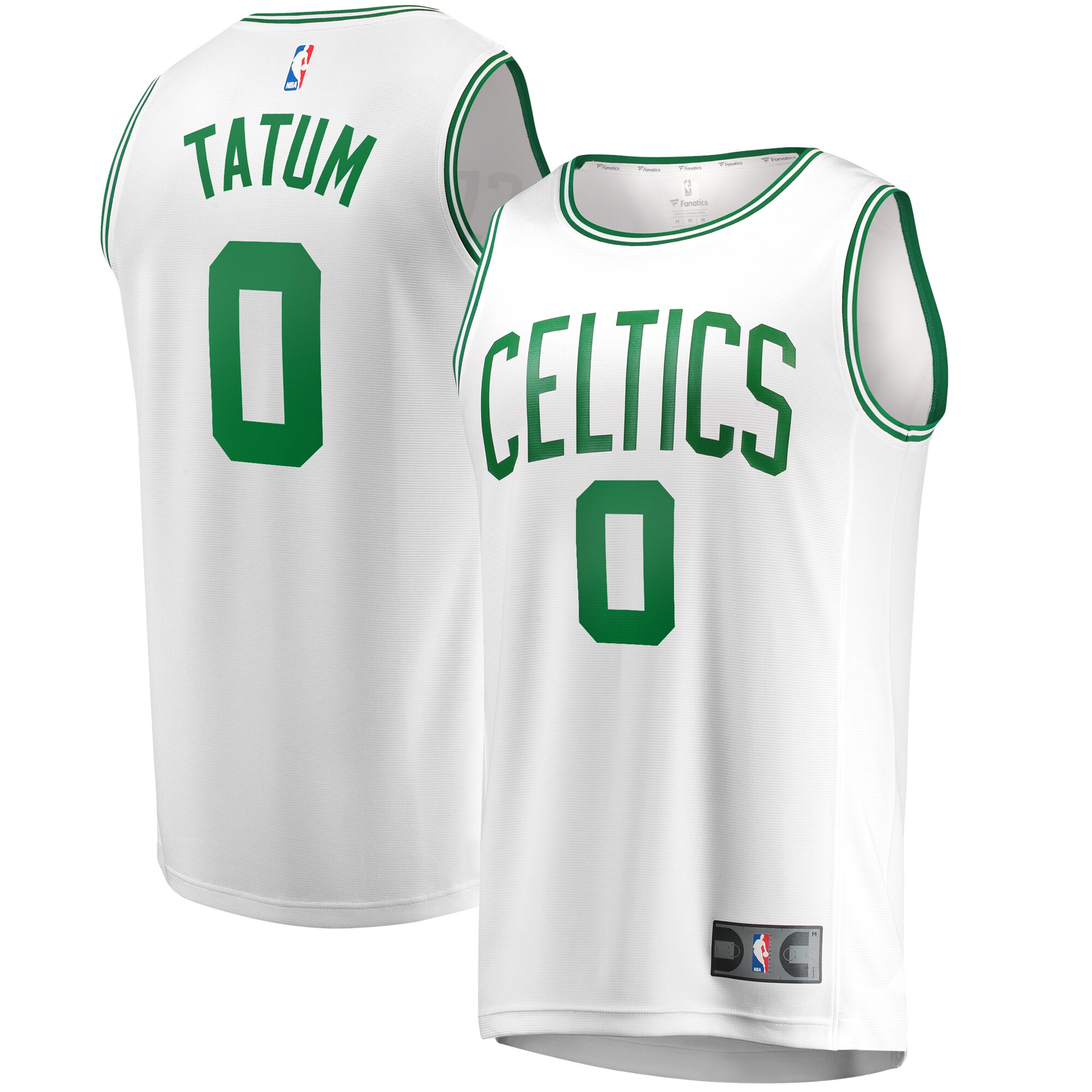 Jayson Tatum Boston Celtics Fanatics Fast Break Replica Away Jersey White - Association Edition