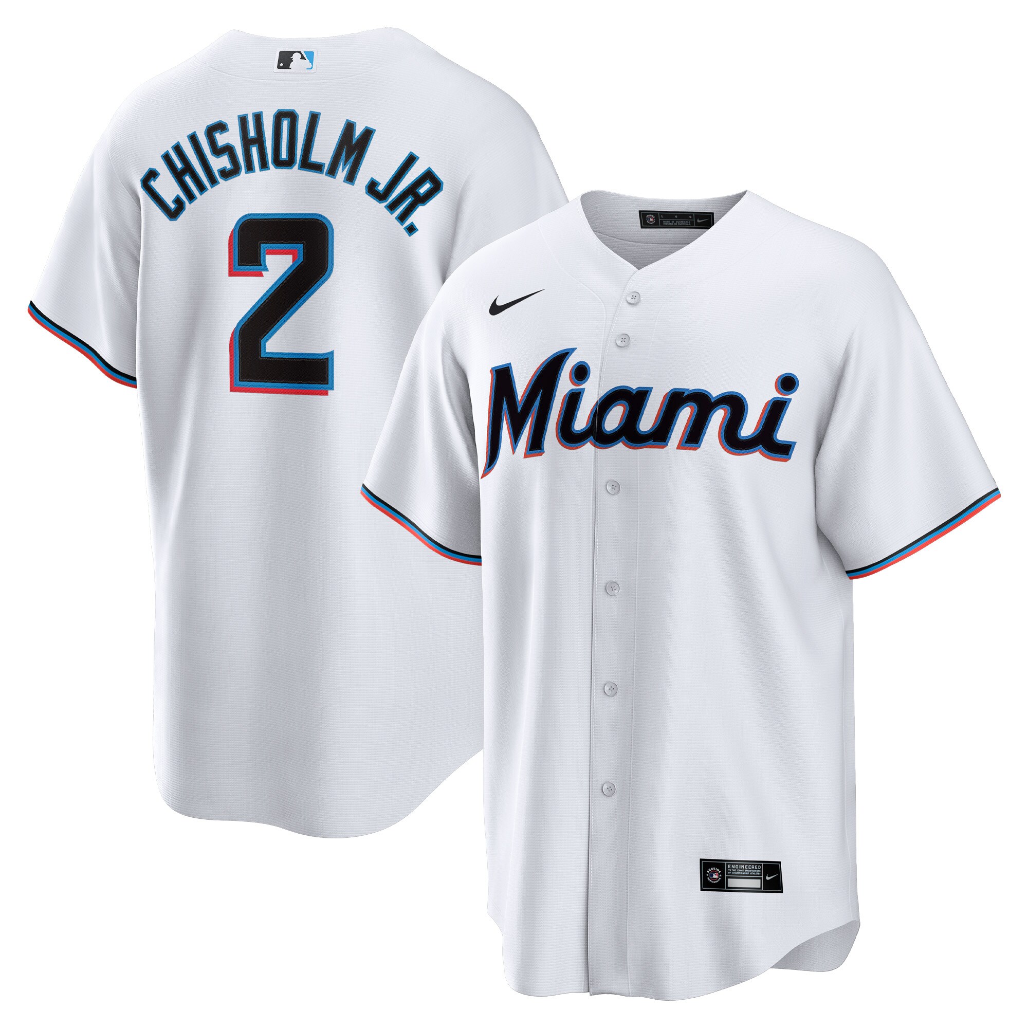 Jazz Chisholm Jr. Miami Marlins Home Replica Player Jersey - White