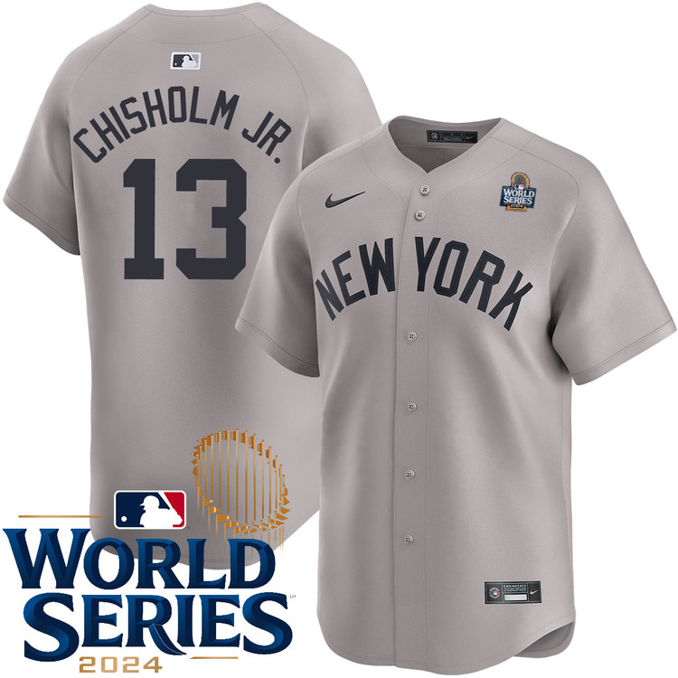 Jazz Chisholm Jr. New York Yankees Road Limited World Series Jersey